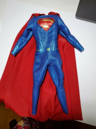 1/6 Custom Superman Suit Justice League Man Of Steel Mms465 Cavill Clark Kent