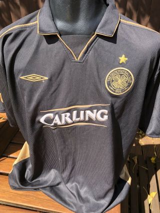 Vintage Celtic Away Football Shirt Size Xl Umbro Retro Rare Glasgow Scotland