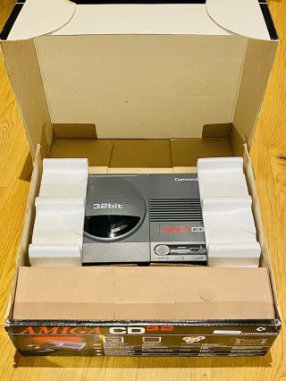 Commodore Amiga CD32 Console.  Rare US / Canada NTSC model.  Boxed,  recapped 2