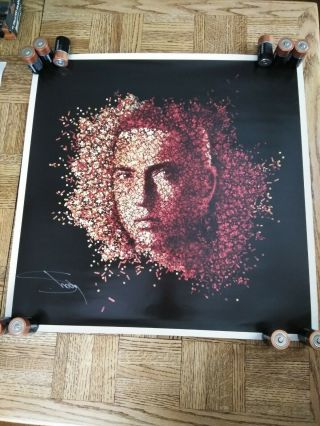 Eminem Signed Relapse Lithograph Poster Rare