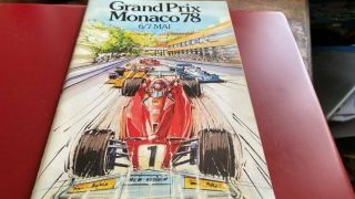 Monaco - - - Formula One Grand Prix 1978 - - - Programme - - - 6/7 May 1978 - - Rare