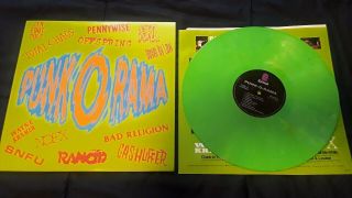 Va (bad Religion,  Rancid,  Nofx) Punk - O - Rama 1994 Green Vinyl Rare Oop Epitaph