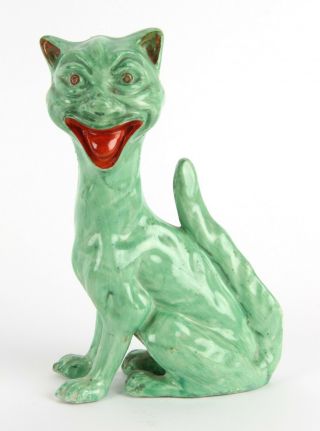 Blanche Vulliamy Rare Large Comical Grotesque Pottery Cat Louis Wain Brannam