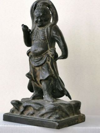 Rare Bronze Figure Of A Deity,  Japan Around 1750