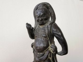 Rare bronze figure of a deity,  Japan around 1750 2