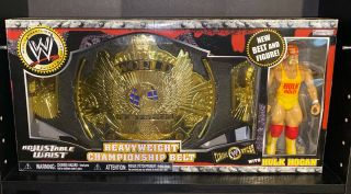 Jakks Classic Hulk Hogan Box Set Winged Eagle Belt Championship Wwe Wwf Moc Vhtf