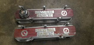 Rare Red Buick Gs Valve Covers & Bolts,  Kenne Bell - 400,  430,  455 Stage 1 Or 2