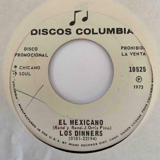 Latin Funk 45 Los Dinners El Mexicano/pobrecita Discos Columbia Hear Rare