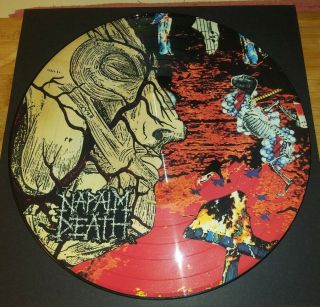Napalm Death Harmony Corruption Picture Disc Lp Rare Earache Uk 1990