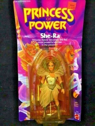 Vintage She - Ra Princess Of Power Adora Moc Unpunched Action Figure 1984 Mattel
