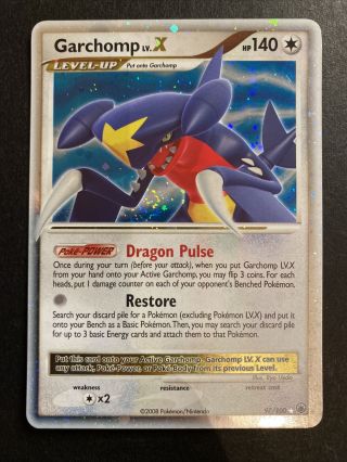 Pokémon Tcg Garchomp Lv.  X Majestic Dawn 97/100 Ultra Rare Lp - Nm