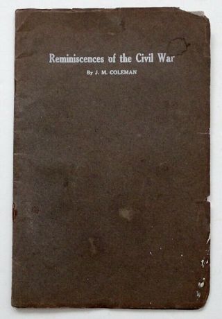 RARE CIVIL WAR Book by CSA Kentucky CONFEDERATE CAVALRY SOLDIER / Prison Camp 2