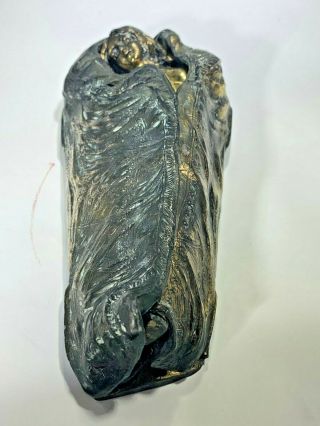 Rare Bronze Sleeping Nude Figure Metamorphic Box Germany After Bruno Zach 2