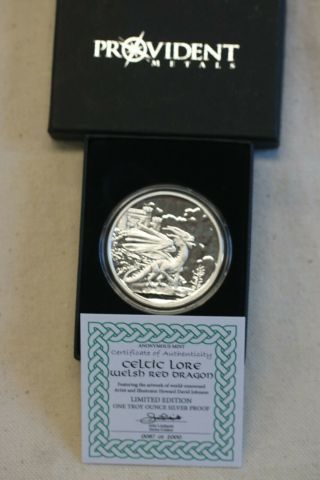 Rare 1 Oz.  999 Silver Proof Gem Celtic Lore Series Stock 3