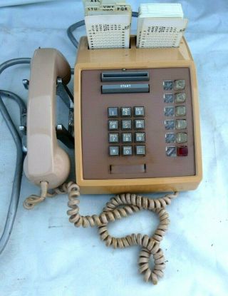 Very Rare Vintage Western Electric Telephone Card Dialer Beige Key Phone 2262a - 1