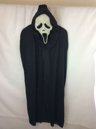 Vtg Scream Ghost Face Halloween Mask Rubber Easter Unlimited Inc Robe/cape Rare