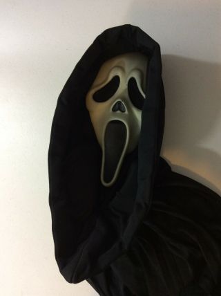 Vtg Scream Ghost Face Halloween Mask Rubber Easter Unlimited Inc Robe/Cape Rare 3