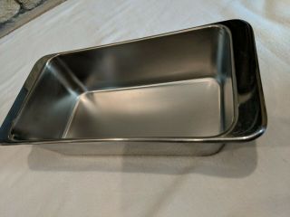 Rare Revere Ware 1801 Stainless Steel Bread Loaf Baking Pan 2 Qt