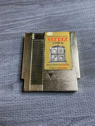 The Legend Of Zelda Gold Nintendo Nes Rare Misprint Upside Down Label