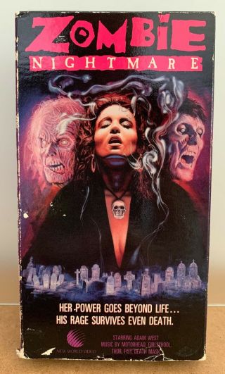 Zombie Nightmare Vhs Heavy Metal Horror Trick Or Treat Gates Of Hell Rare