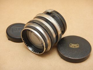 Rare Contax Rf Black Carl Zeiss Jena 1454181 8.  5cm F/2.  0 Sonnar Lens