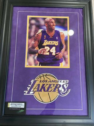 Rare Authentic Kobe Bryant Signed And Framed 8x10 Photo Autographed La Lakers