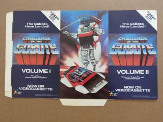 Vintage 1980s Movie Standee Rare Challange Of The Gobots