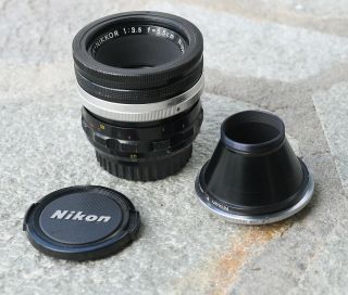 Very Rare Nikon 55mm 5.  5cm F3.  5 Preset Micro Nikkor Lens