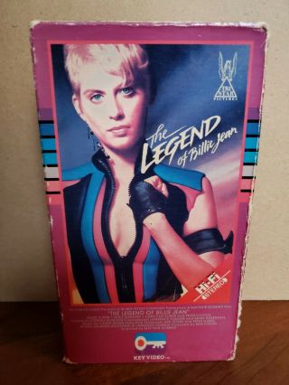 The Legend Of Billie Jean (1985) Key Video Vhs Release - Rare