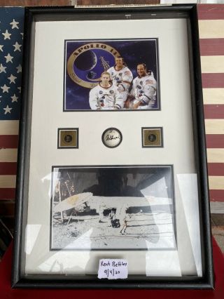 Ultra Rare Astronaut Alan Shepard Signed Golf Ball Frame Apollo 14 Ready To Hang