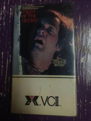 Night Of The Demon Vhs - 1983 - Vcii Cut Box - Bigfoot - Horror - Rare