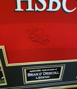 Rare Brian O Driscoll Signed British Lions Jersey Autographed Shirt AFTAL DEALER 2