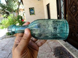 Rare Clarke & Green Mineral Water 12 Sided Bottle Dayton,  Ohio Oh Mid - 1800’s
