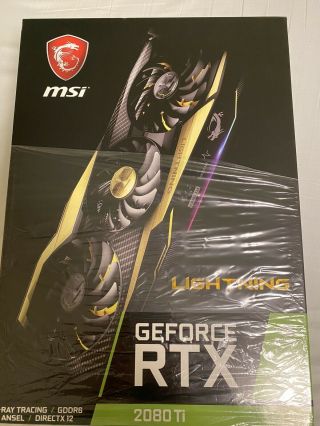 Ultra Rare Msi Geforce Rtx 2080 Ti Lightning Z Graphics Card In The Retail Box