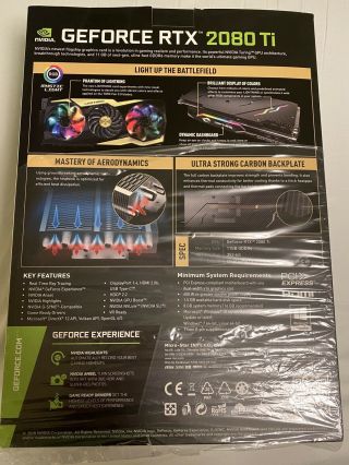 Ultra RARE MSI GeForce RTX 2080 Ti Lightning Z Graphics Card In the Retail Box 2