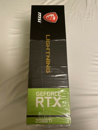 Ultra RARE MSI GeForce RTX 2080 Ti Lightning Z Graphics Card In the Retail Box 3
