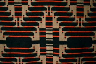 Rare Wool Red,  Black & Tan Pendleton Beaver State Centennial Vintage Blanket 2