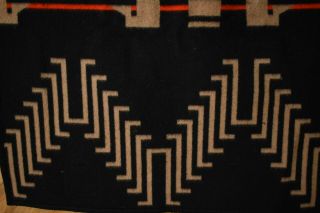 Rare Wool Red,  Black & Tan Pendleton Beaver State Centennial Vintage Blanket 3