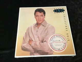 Elvis Presley 3 Lp Collectors Gold Set Mega Rare U.  S.  Pressing W/sticker