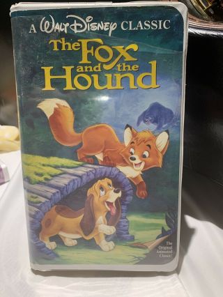 Rare Disney Black Diamond Classic The Fox And The Hound (vhs,  1994)