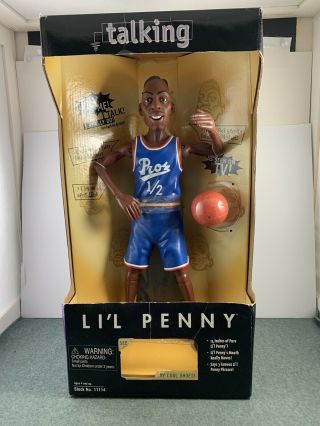 1997 Talking Lil Penny Doll Anfernee Hardaway Pros 1/2 14” Figurine Nib