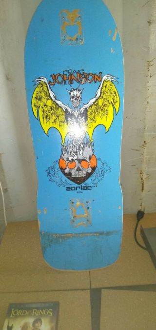 Craig Johnson Zorlac 1986 Skateboard Deck Pushead Artist Old School Rare