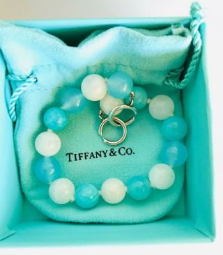 Tiffany & Co.  Rare Paloma Picasso Bead Gemstone Sterling Silver Bracelet