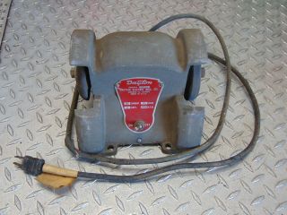 Rare Vintage Dayton 4 " Mini Bench Grinder 1z166 Usa