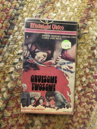 Gruesome Twosome Vhs Rare Horror Gore Cult Classic Midnight Video Slasher