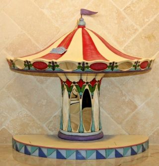 Jim Shore Retired Disney Princess Carousel Display Base Horse Very Rare 4011747