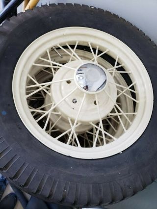 Rare Ford Model A Rims And Tires Full Set