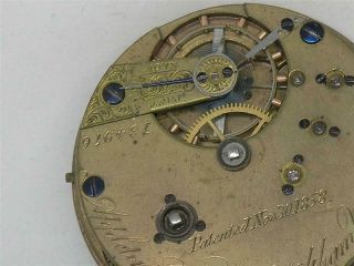 Rare 1865 Civil War Era 10s Waltham Appleton Tracy & Co Pocket Watch,  Running
