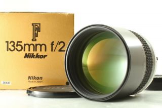 Very Rare [unused In Box] Nikon Nikkor Ai - S 135mm F/2 Telephoto Mf Lens Japan