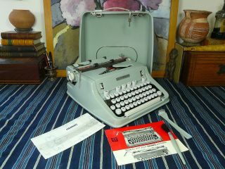 Hermes 3000 Typewriter,  1969,  Platen,  Qwerty,  Rarely & Fully Restored